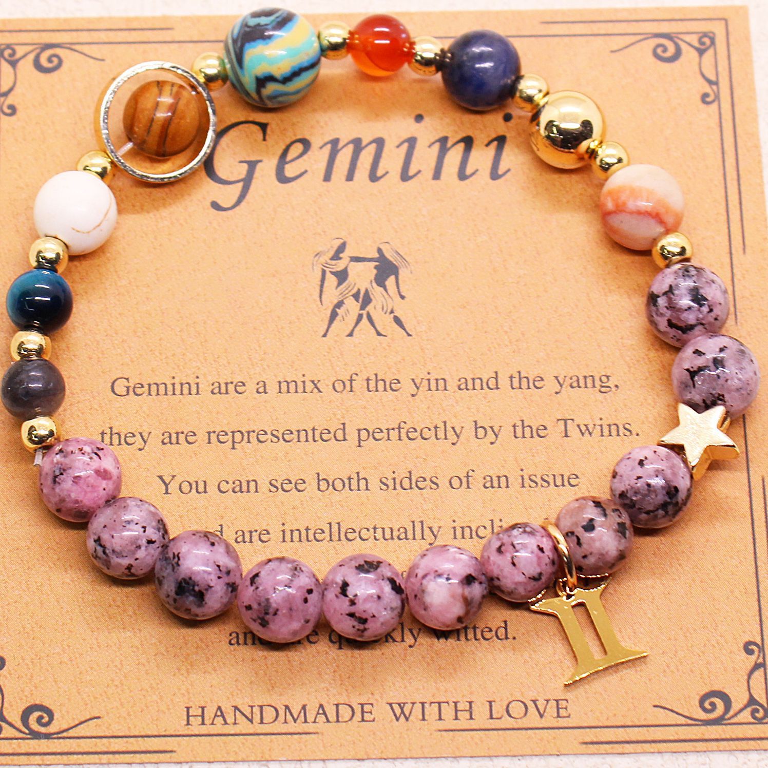 Eight Planets 12 Constellation Bracelet Natural Stone – ShreeBliss