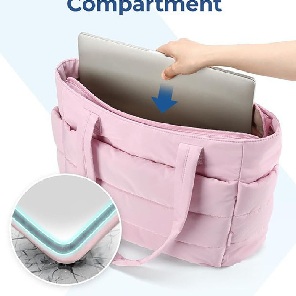 Women’s Cotton Handbag - Large Zipper Travel Essential & Everyday Bag - ShreeBliss