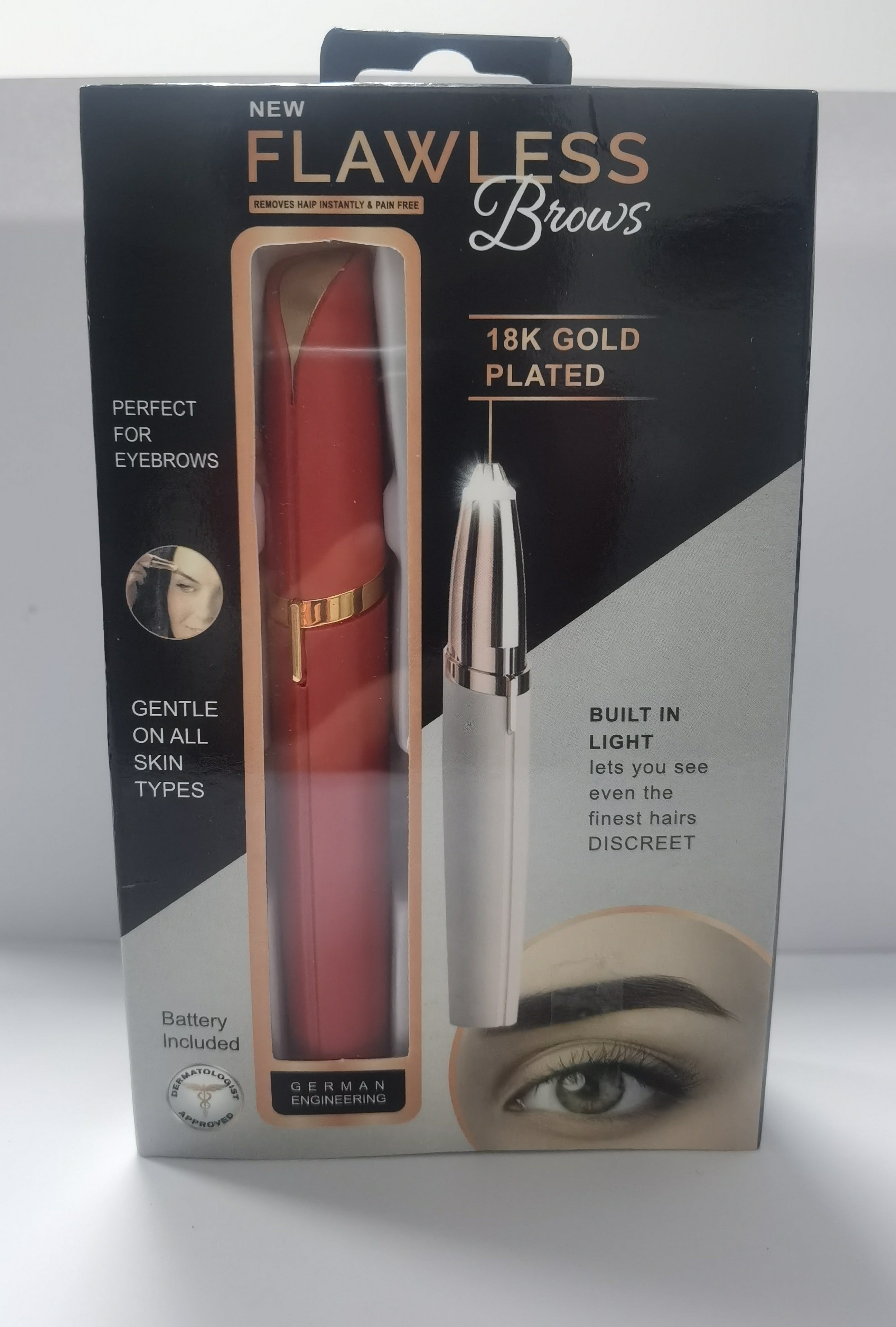Mini Electric Eyebrow Trimmer & Hair Remover with LED Light - ShreeBliss