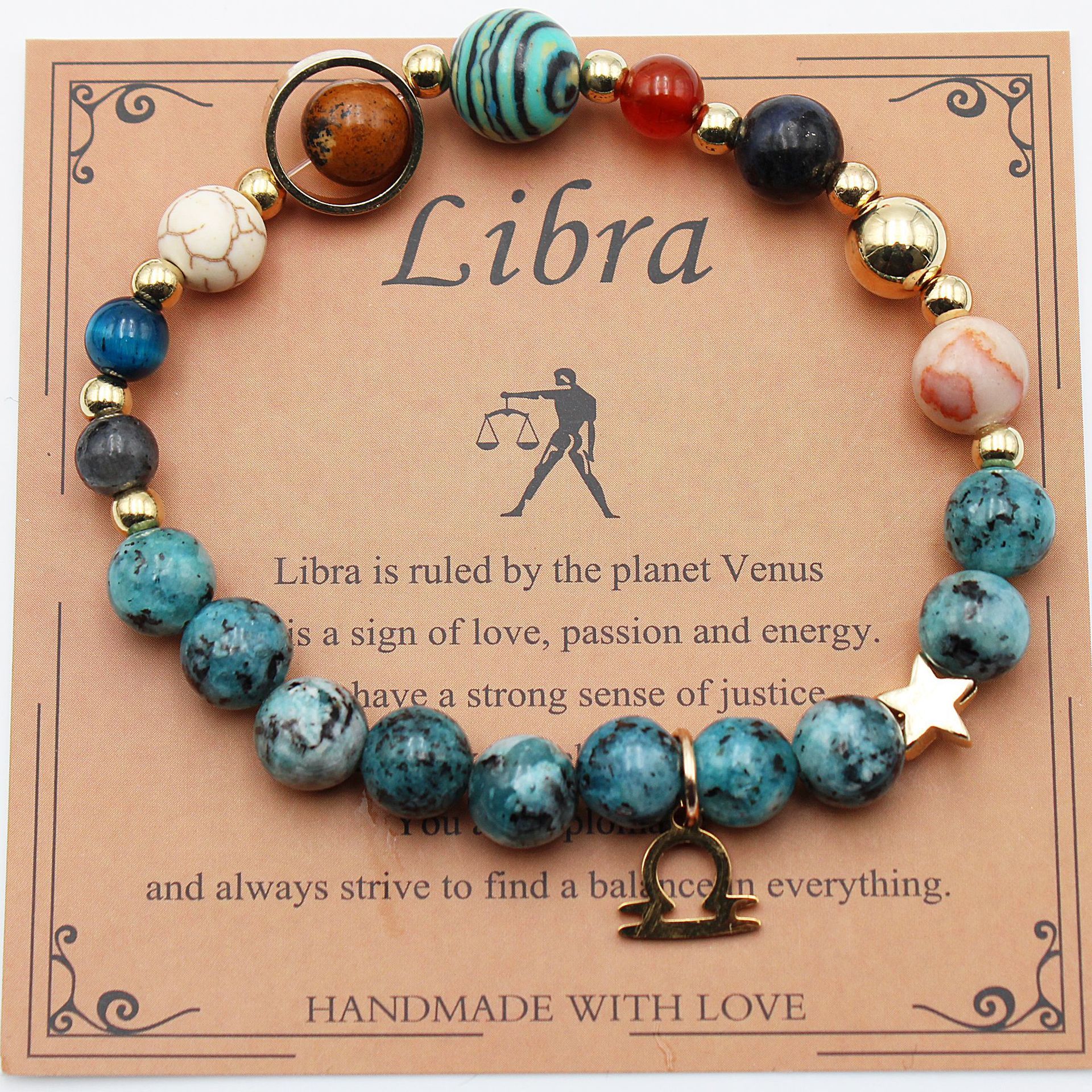Eight Planets 12 Constellation Bracelet Natural Stone – ShreeBliss
