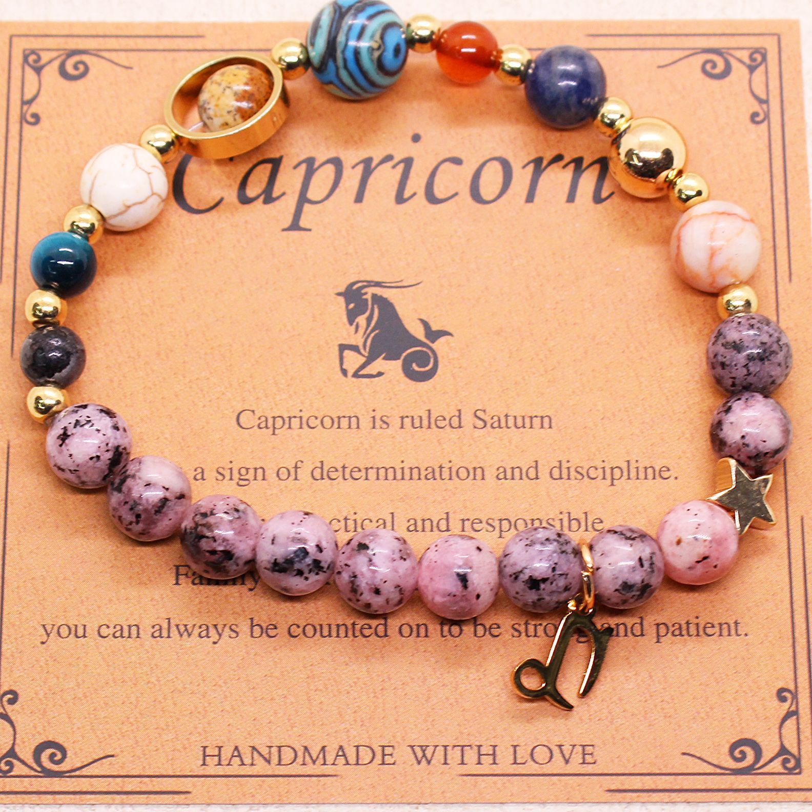 Eight Planets 12 Constellation Bracelet Natural Stone – ShreeBliss