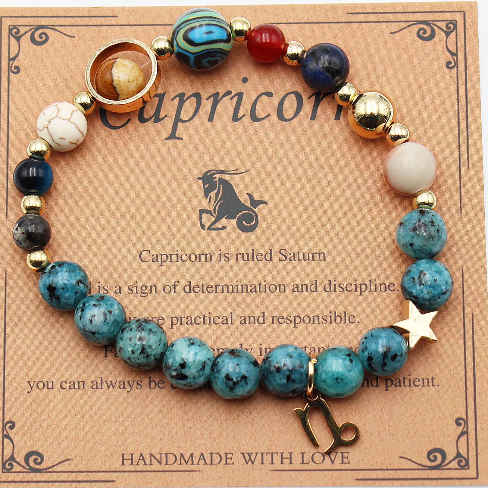 Eight Planets 12 Constellation Bracelet Natural Stone – ShreeBliss