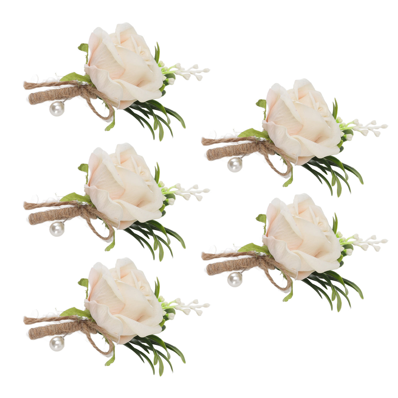 5PCS Wedding Boutonniere Corsage – ShreeBliss