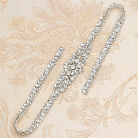 Rhinestone Applique Wedding Waist Jewelry – ShreeBliss
