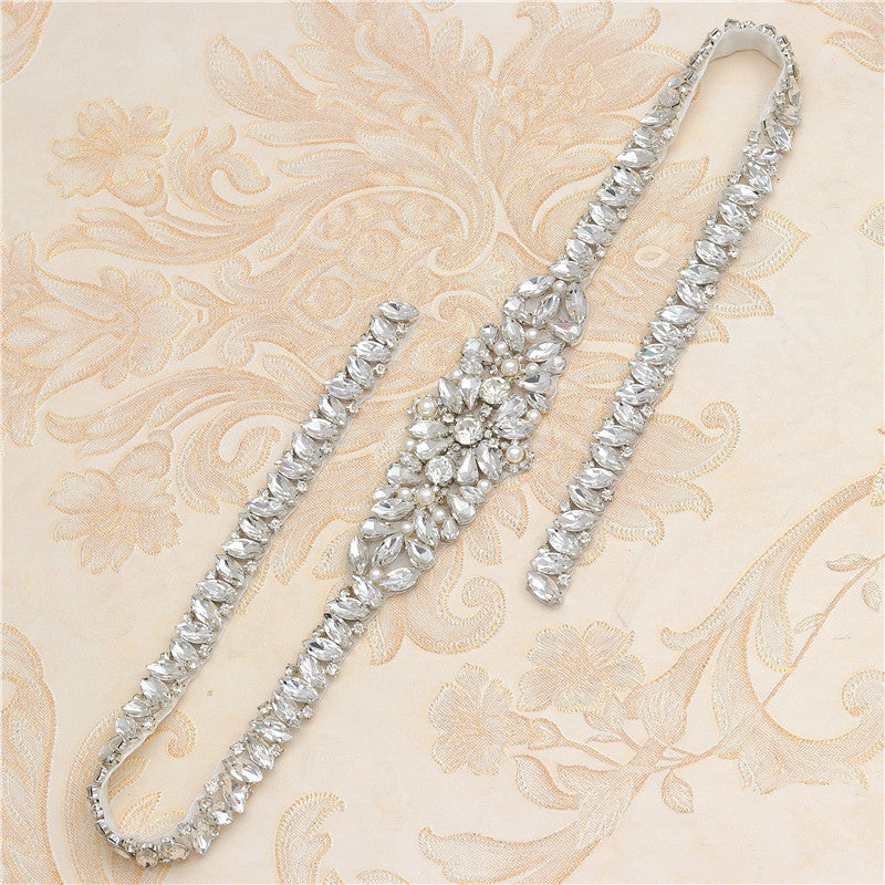 Rhinestone Applique Wedding Waist Jewelry – ShreeBliss