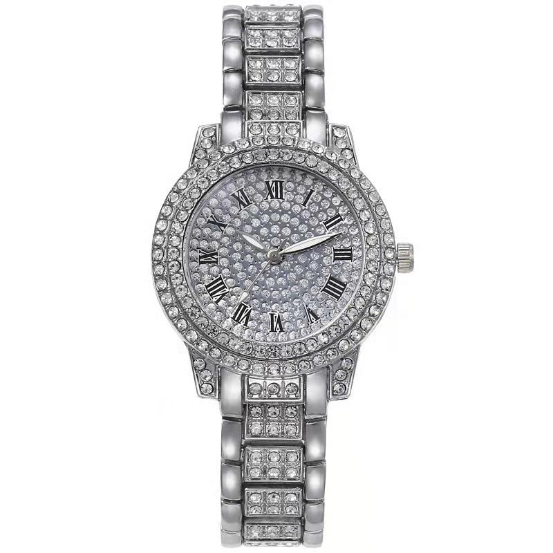 Diamond-Encrusted Casual Women’s Watch - ShreeBliss