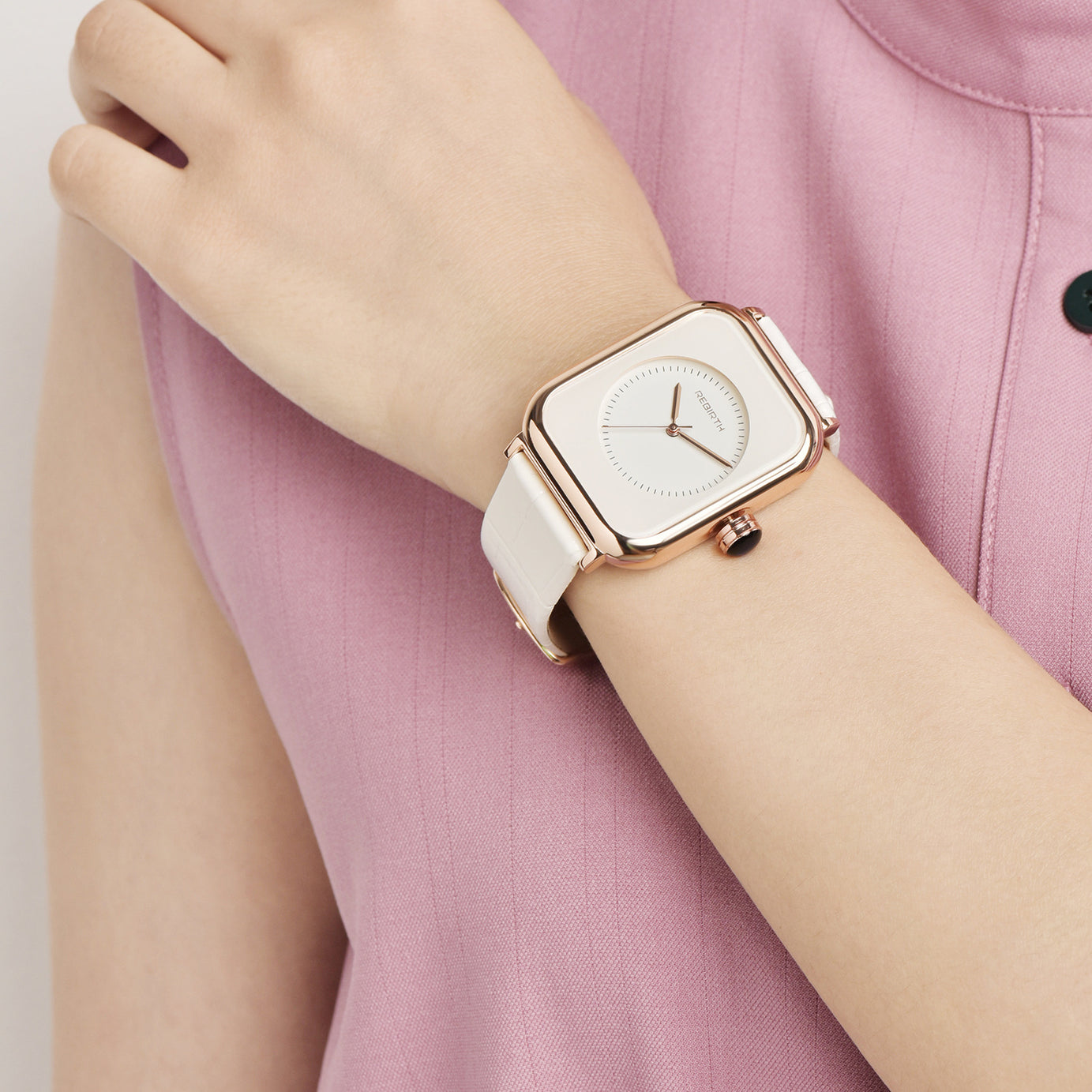 Simple White Ladies Alloy Watch - ShreeBliss