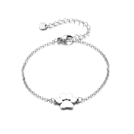 Stainless Steel Dog Paw Bracelet – ShreeBliss