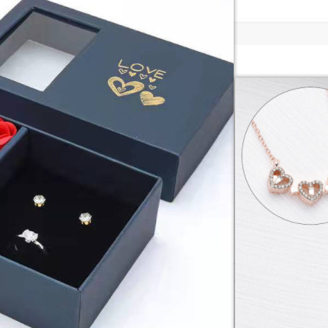 Retro Magnetic Four-Leaf Clover Heart Pendant Necklace – ShreeBliss