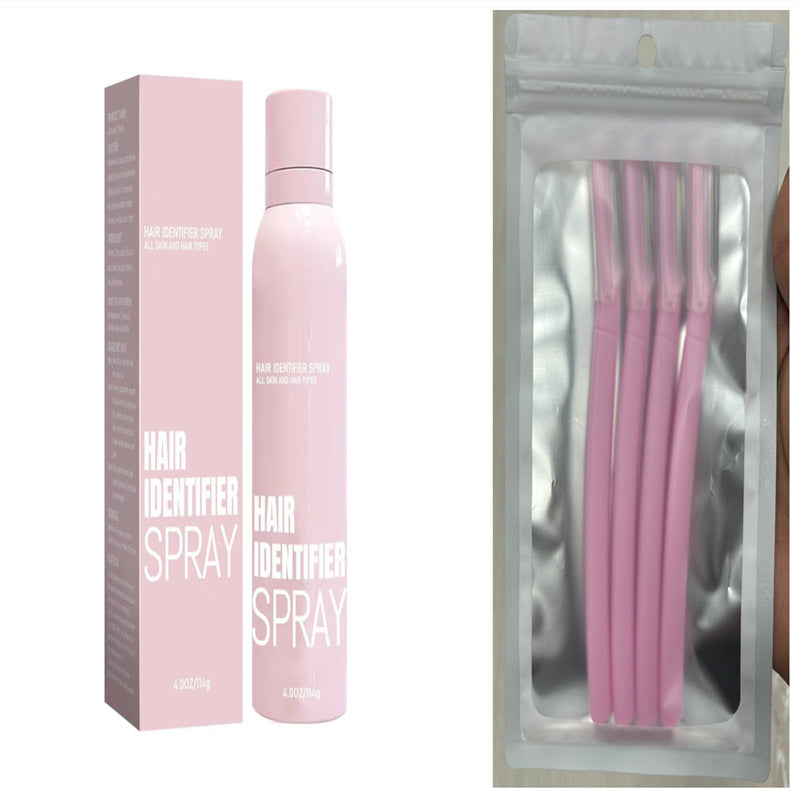Hair Identifier Spray & Moisturizing Dermaplaner Set for Face Shaving - ShreeBliss