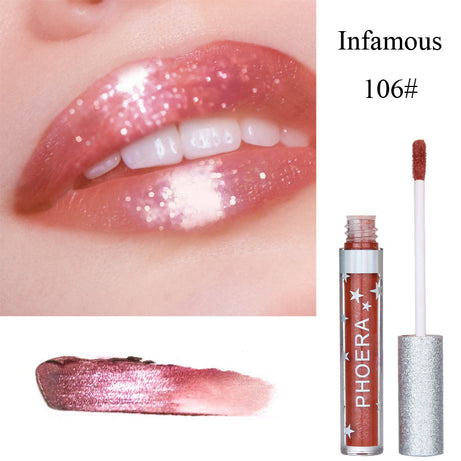 Candy Color Lip Gloss Waterproof Glitter Lipstick - ShreeBliss