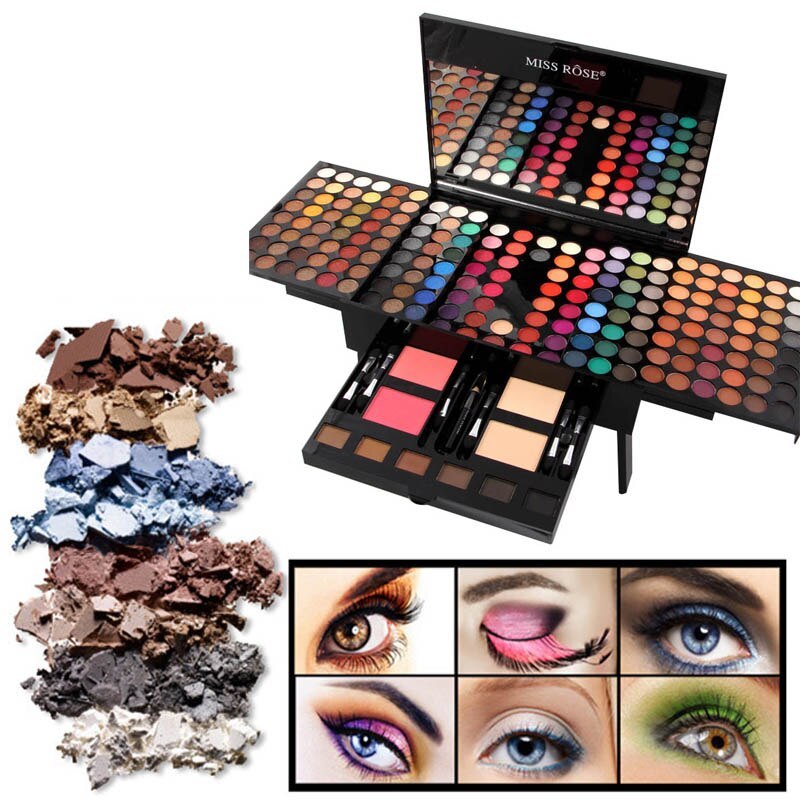 180 Colors Eyeshadow & Blush Set in Piano-shaped Palette - ShreeBliss