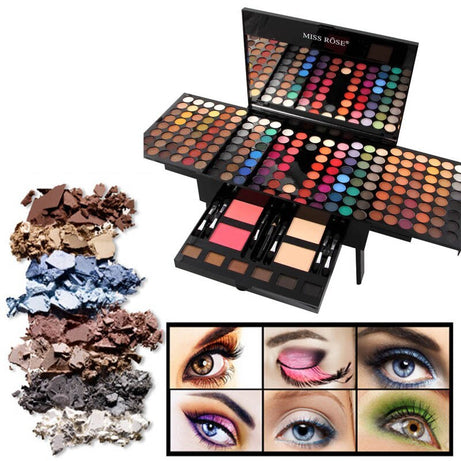 180 Colors Eyeshadow & Blush Set in Piano-shaped Palette - ShreeBliss