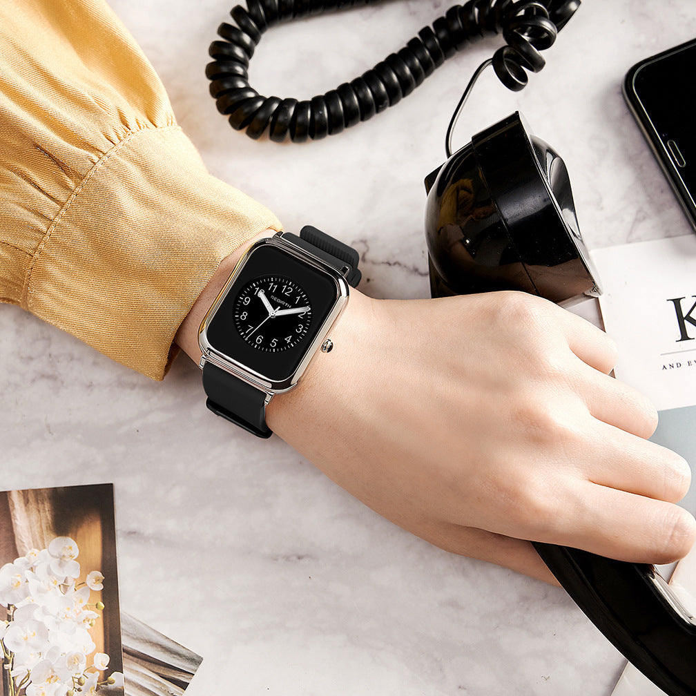 Black Square Waterproof Ladies Watch - ShreeBliss