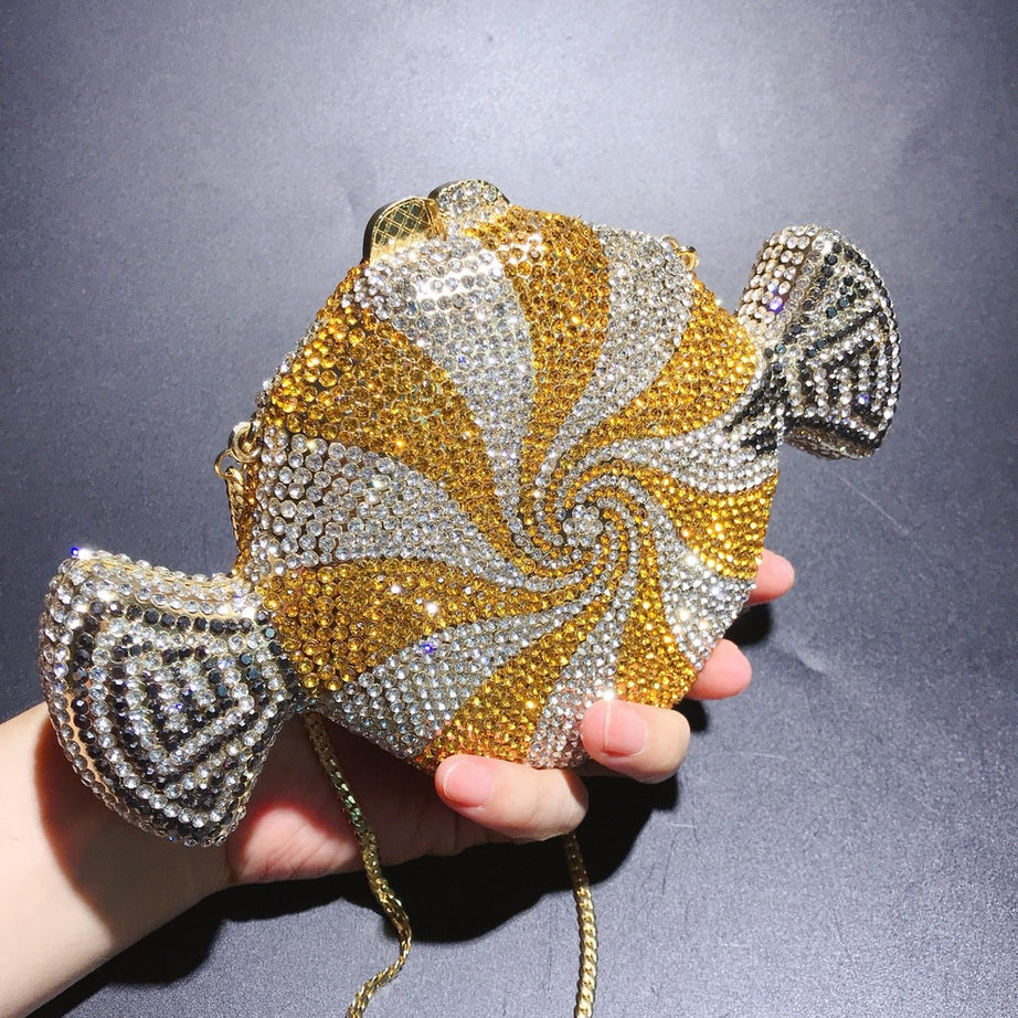 Women's Crystal Diamond Clutch – ShreeBliss