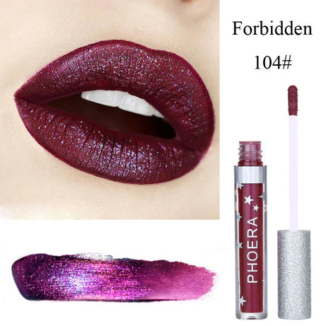 Candy Color Lip Gloss Waterproof Glitter Lipstick - ShreeBliss