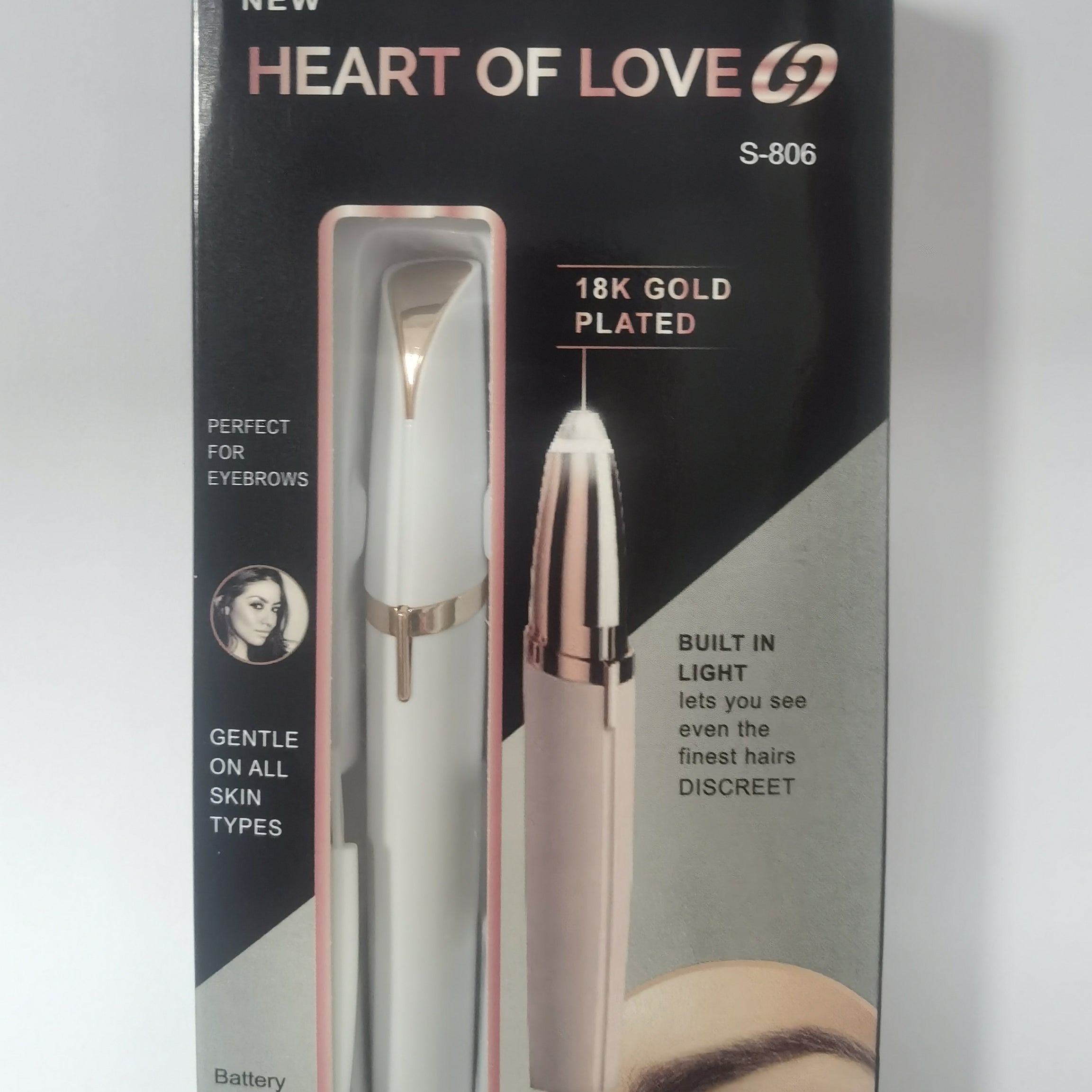 Mini Electric Eyebrow Trimmer & Hair Remover with LED Light - ShreeBliss