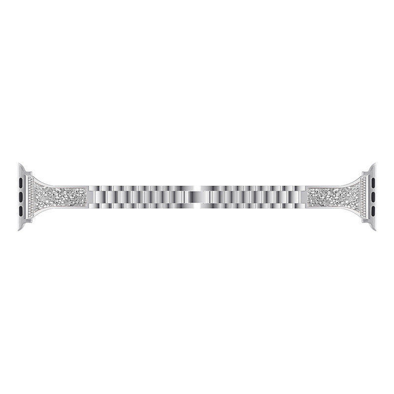 Three-Bead Paste Belt Stainless Steel Watch - ShreeBliss