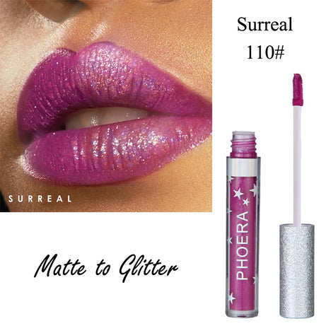 Candy Color Lip Gloss Waterproof Glitter Lipstick - ShreeBliss