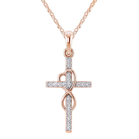 Alloy Eight-Character Cross Pendant Necklace – ShreeBliss