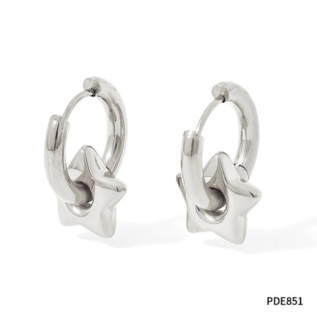 XINGX Earrings Stainless Steel Glossy Earrings - ShreeBliss