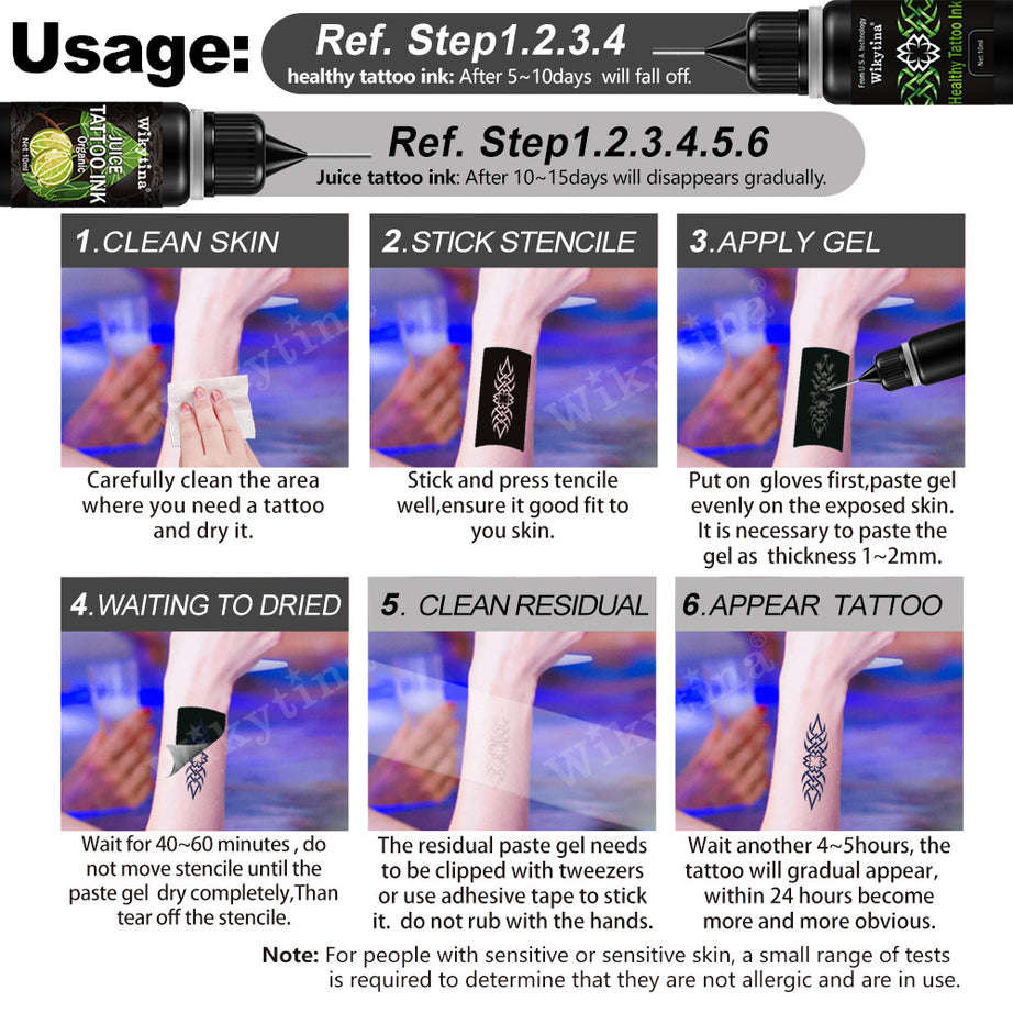 Temporary Health Tattoo Painting Set - ShreeBliss