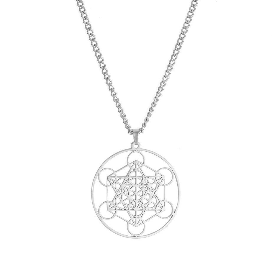 Stainless Steel Moon Goddess Pendant Necklace – ShreeBliss