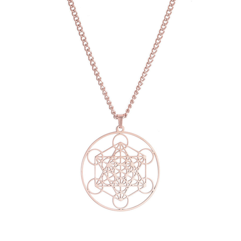 Stainless Steel Moon Goddess Pendant Necklace – ShreeBliss