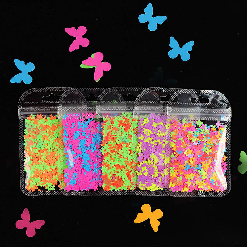 Multicolor Butterfly Nail Sequins - ShreeBliss