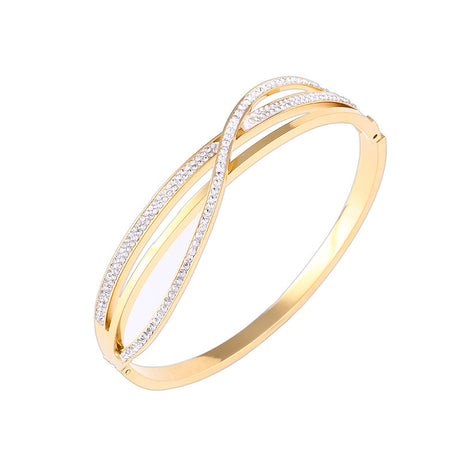 Personalized Geometric Diamond Titanium Steel Bracelet – ShreeBliss