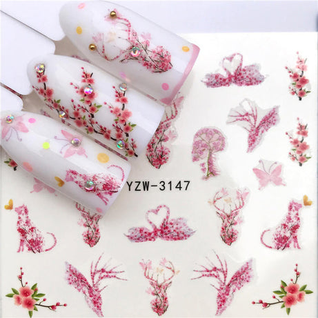 Flower Nail Stickers - ShreeBliss