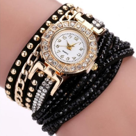 Fashion Ladies Twist Braided Quartz Watch - ShreeBliss