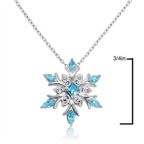 Zircon Christmas Snowflake Necklace – ShreeBliss