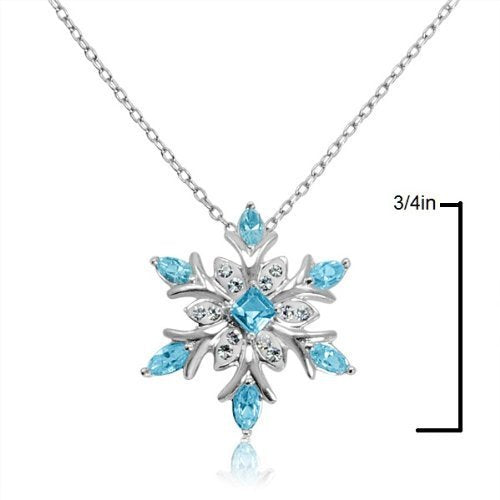 Zircon Christmas Snowflake Necklace – ShreeBliss