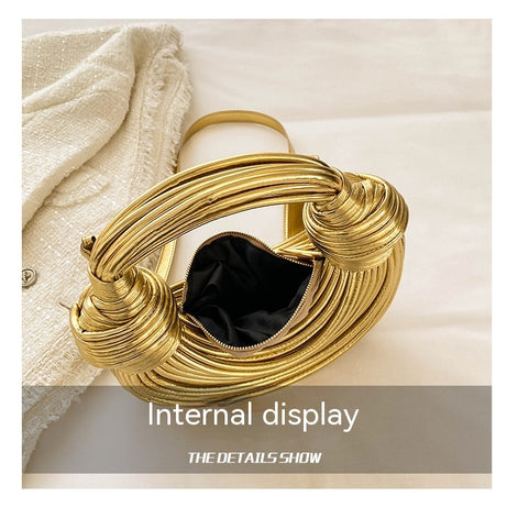 Trendy Metal Noodles Underarm Bag – ShreeBliss