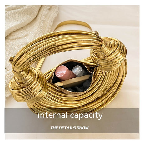 Trendy Metal Noodles Underarm Bag – ShreeBliss