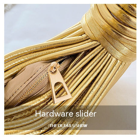 Trendy Metal Noodles Underarm Bag – ShreeBliss