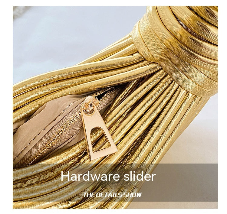 Trendy Metal Noodles Underarm Bag – ShreeBliss