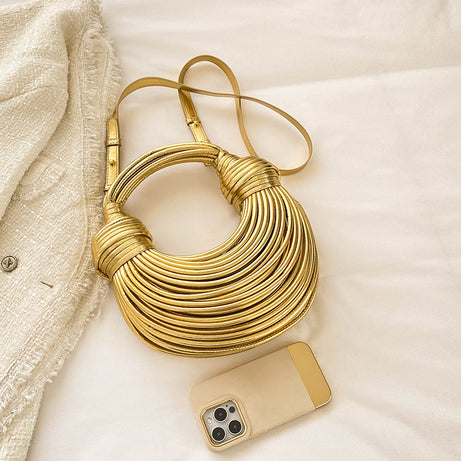 Trendy Metal Noodles Underarm Bag – ShreeBliss