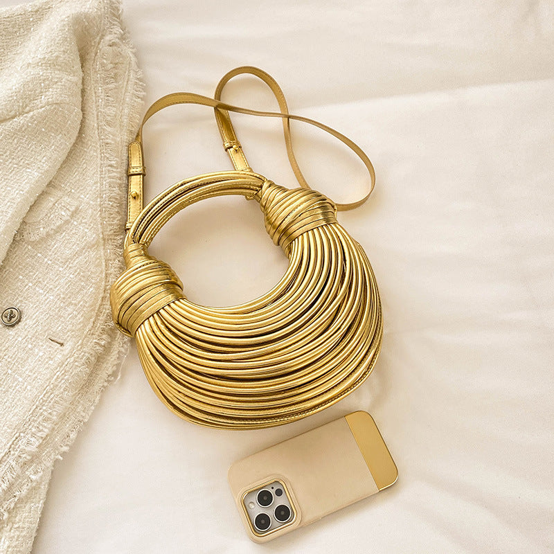 Trendy Metal Noodles Underarm Bag – ShreeBliss