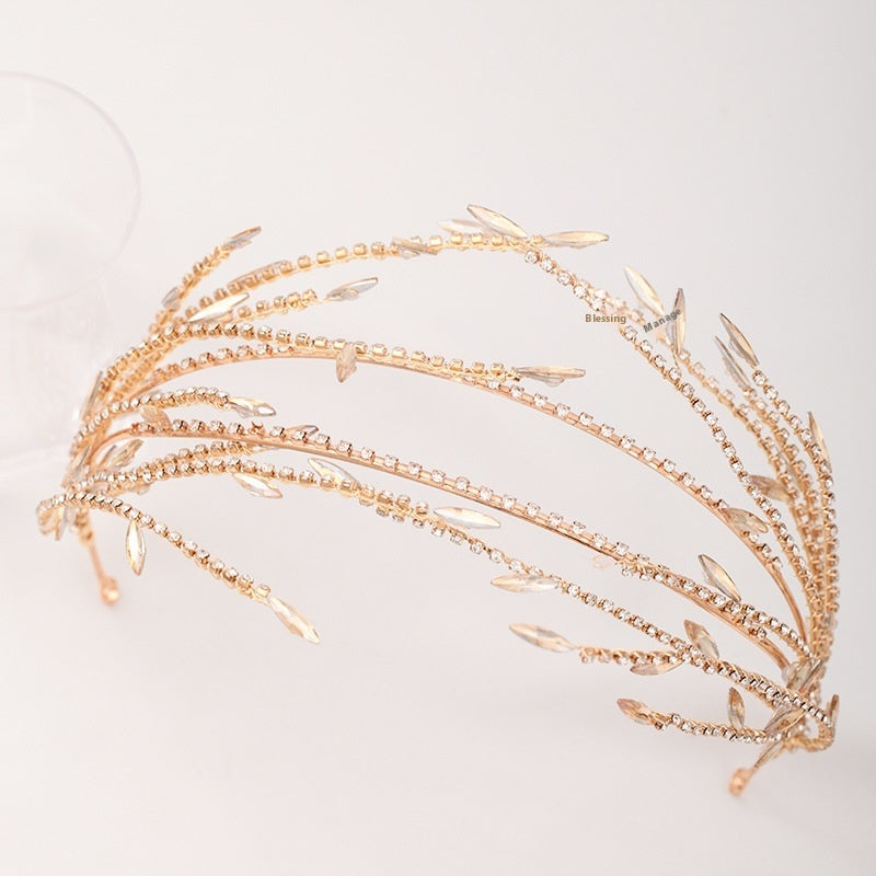 Simple Golden Alloy Mesh Headband – ShreeBliss