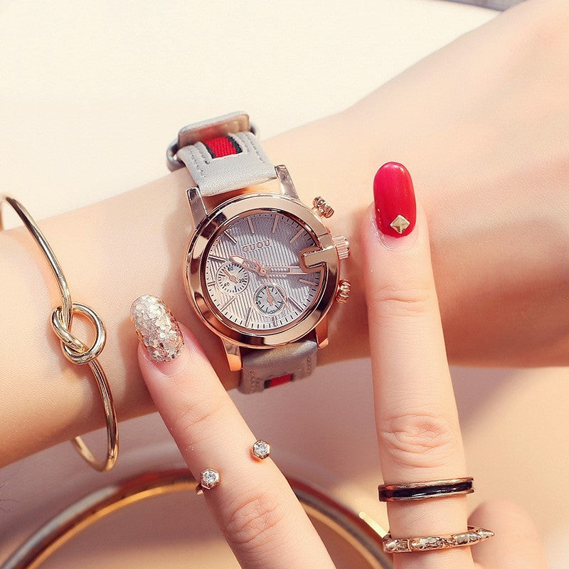 Small Dial Ladies Calendar Belt Watch - ShreeBliss