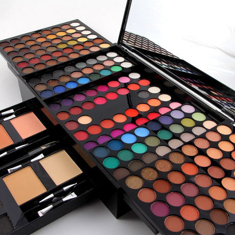180 Colors Eyeshadow & Blush Set in Piano-shaped Palette - ShreeBliss
