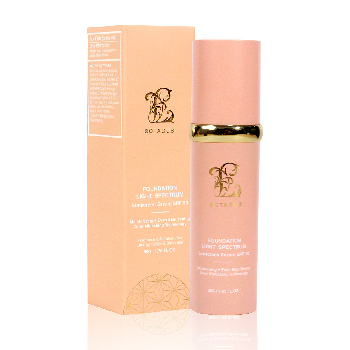 BOTAGUS 4-in-1 Foundation with SPF 50 - Flawless Coverage & Sun Protection - ShreeBliss