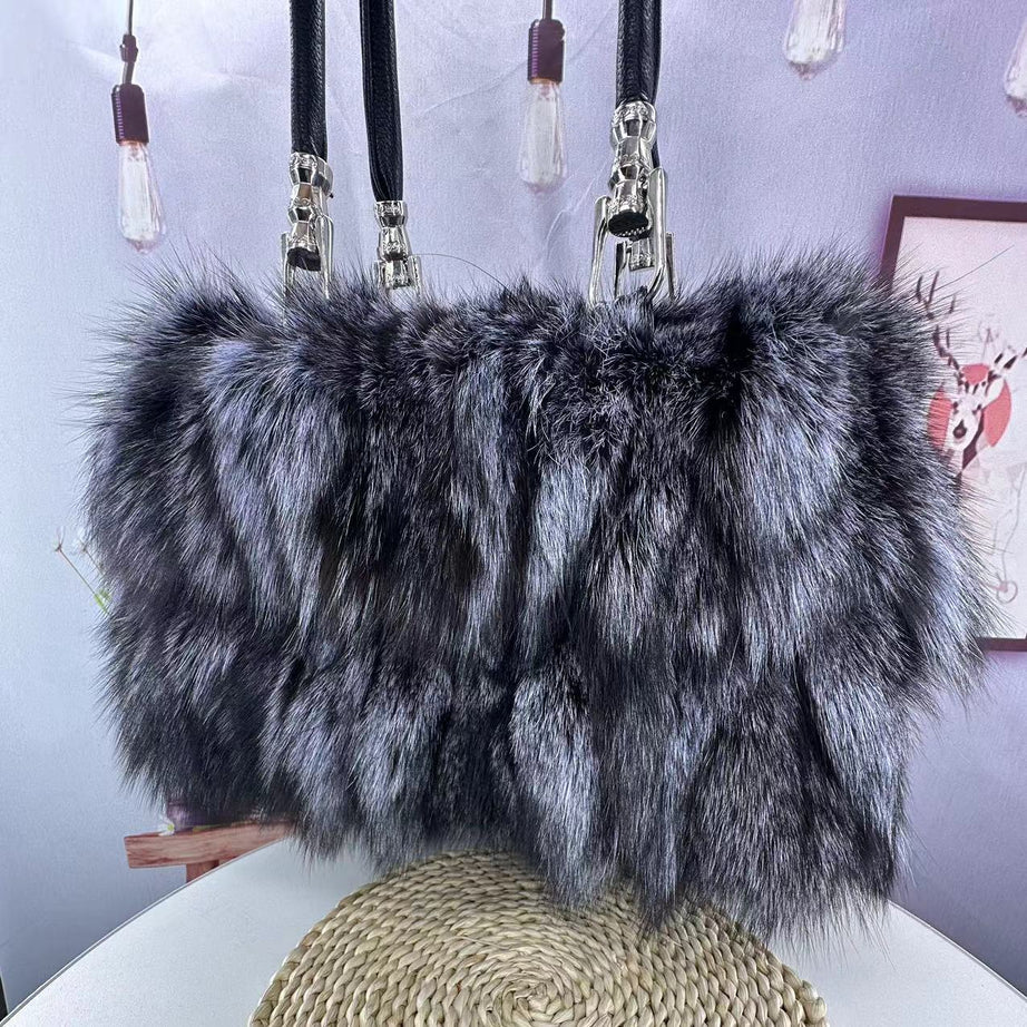 Women's Korean-Style Fox Fur Bag – ShreeBliss