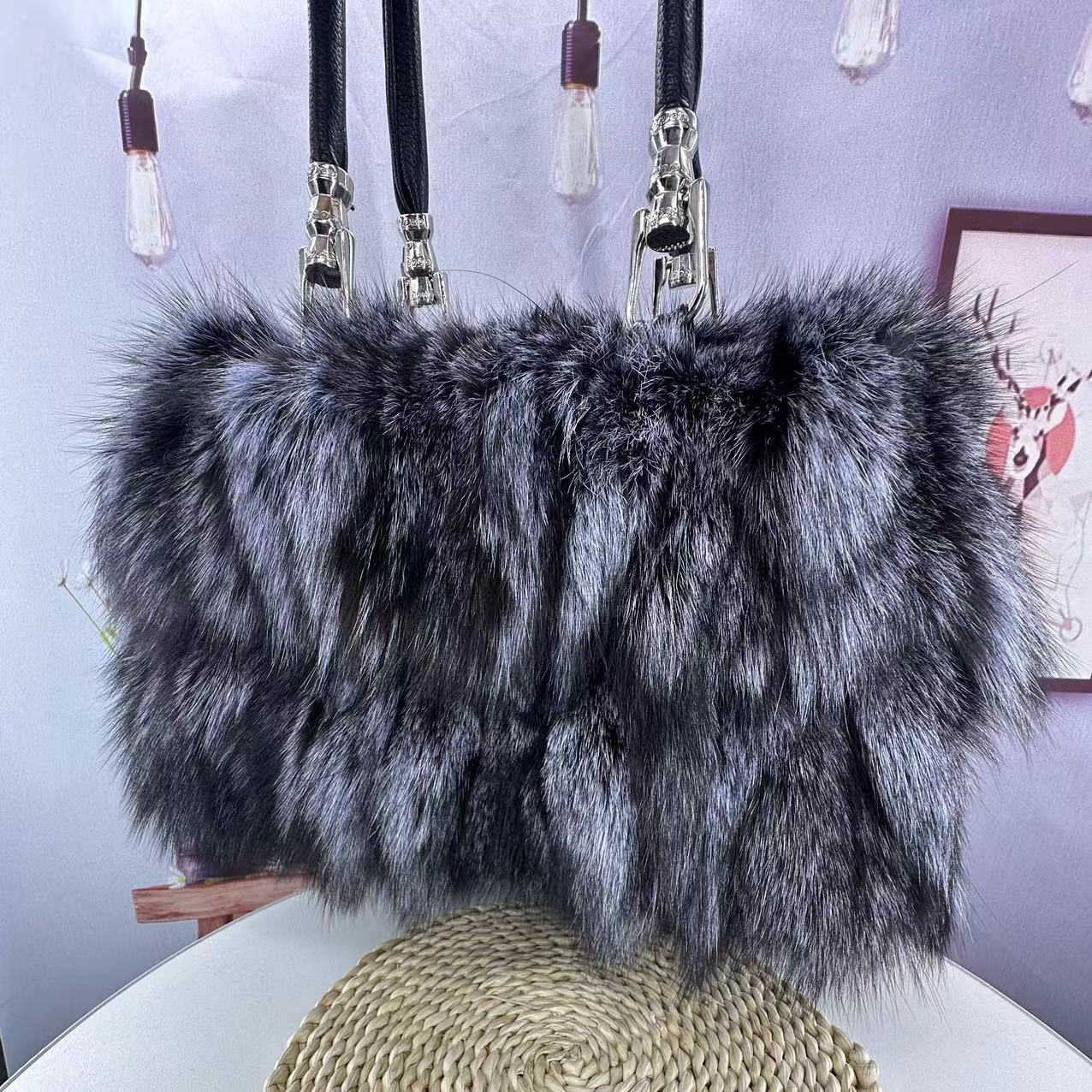 Women's Korean-Style Fox Fur Bag – ShreeBliss