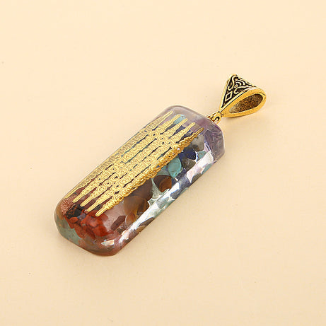 Retro 7 Chakra Healing Crystal Pendant – ShreeBliss