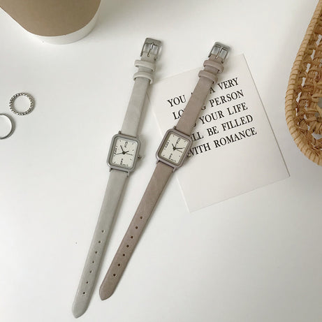 Retro Square Green & White Women’s Watch - ShreeBliss