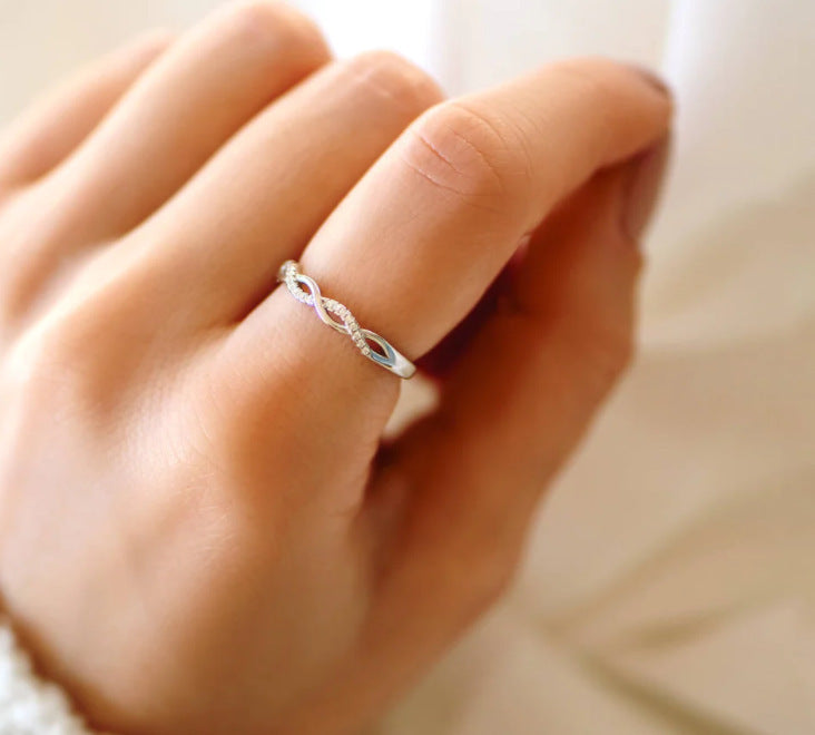 Artistic Temperament Cross Woven Twisted Ring – ShreeBliss