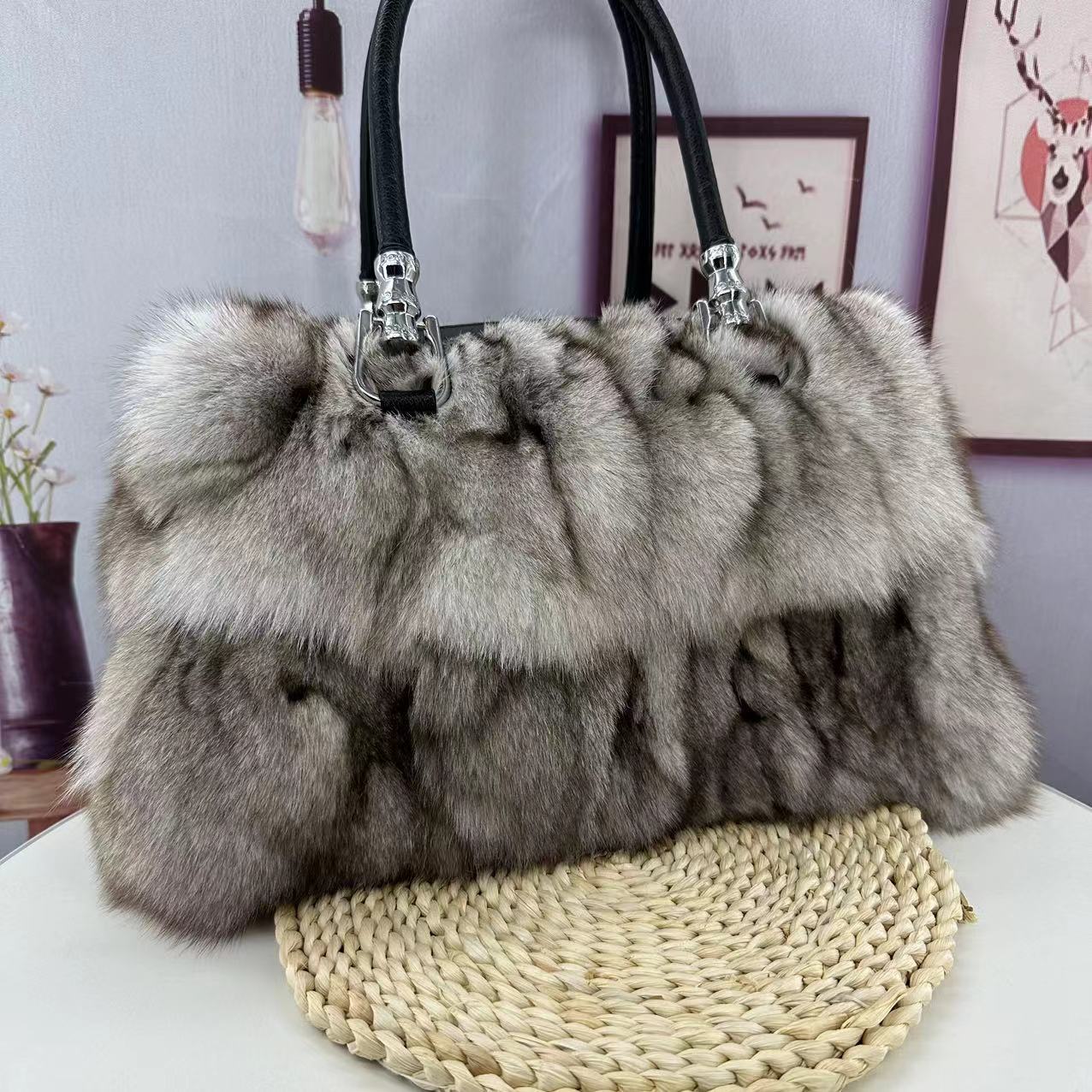 Women's Korean-Style Fox Fur Bag – ShreeBliss